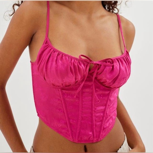 Urban Outfitters Out From Under Devon Satin Corset - Picture 5 of 9